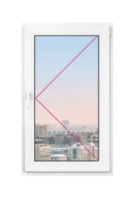 Одностворчатое окно Rehau Blitz 600x900 - фото - 1